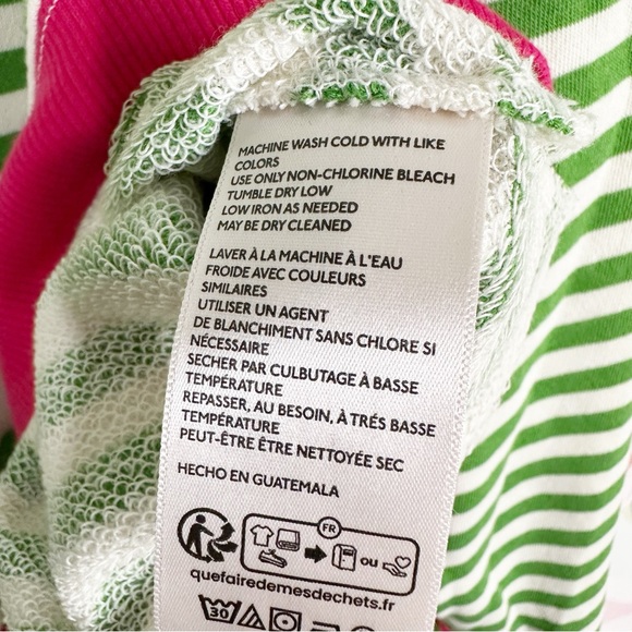 NEW Free People We The Free Classic Striped Oversized Crewneck Sweatshirt M - Picture 10 of 13